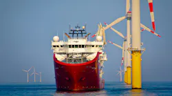 Service Operational Vessel by Offshore Wind Turbine
