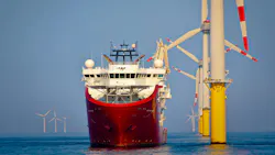 Service Operational Vessel by Offshore Wind Turbine