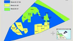 Map of the Malaysia-Thailand Joint Development Area (MTJDA) 2004