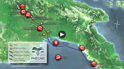 PNG LNG project map