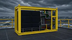 Conceptual image for SOFC 40kW pilot skid on an FPSO