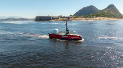 Uncrewed surface vessel (USV) Fugro Vaquita in transit in Brazilian waters