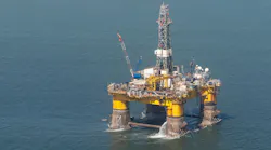 Offshore drilling rig near Namibia