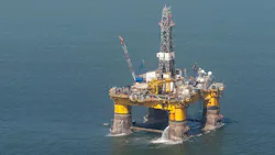 Offshore drilling rig near Namibia