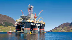 Saipem's Scarabeo 8 semisubmersible drilling rig