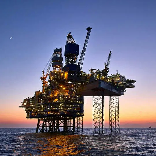 offshore platform at sea