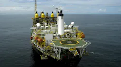 Aerial view of an FPSO