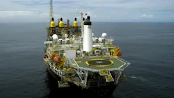 Aerial view of an FPSO