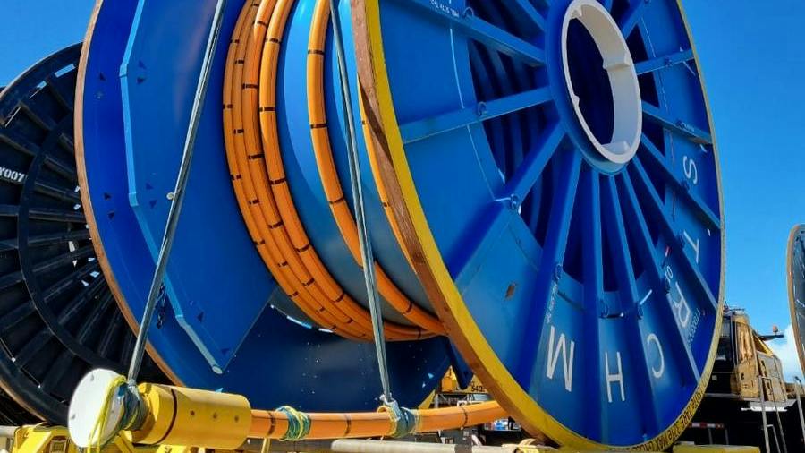 spool of Strohm's TCP is prepared for handling
