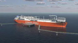 EXMAR FSRU moored at a jetty