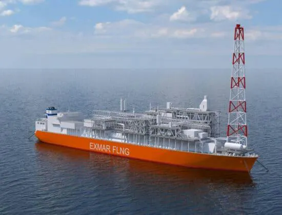 Rendering of EXMAR's FLNG concept