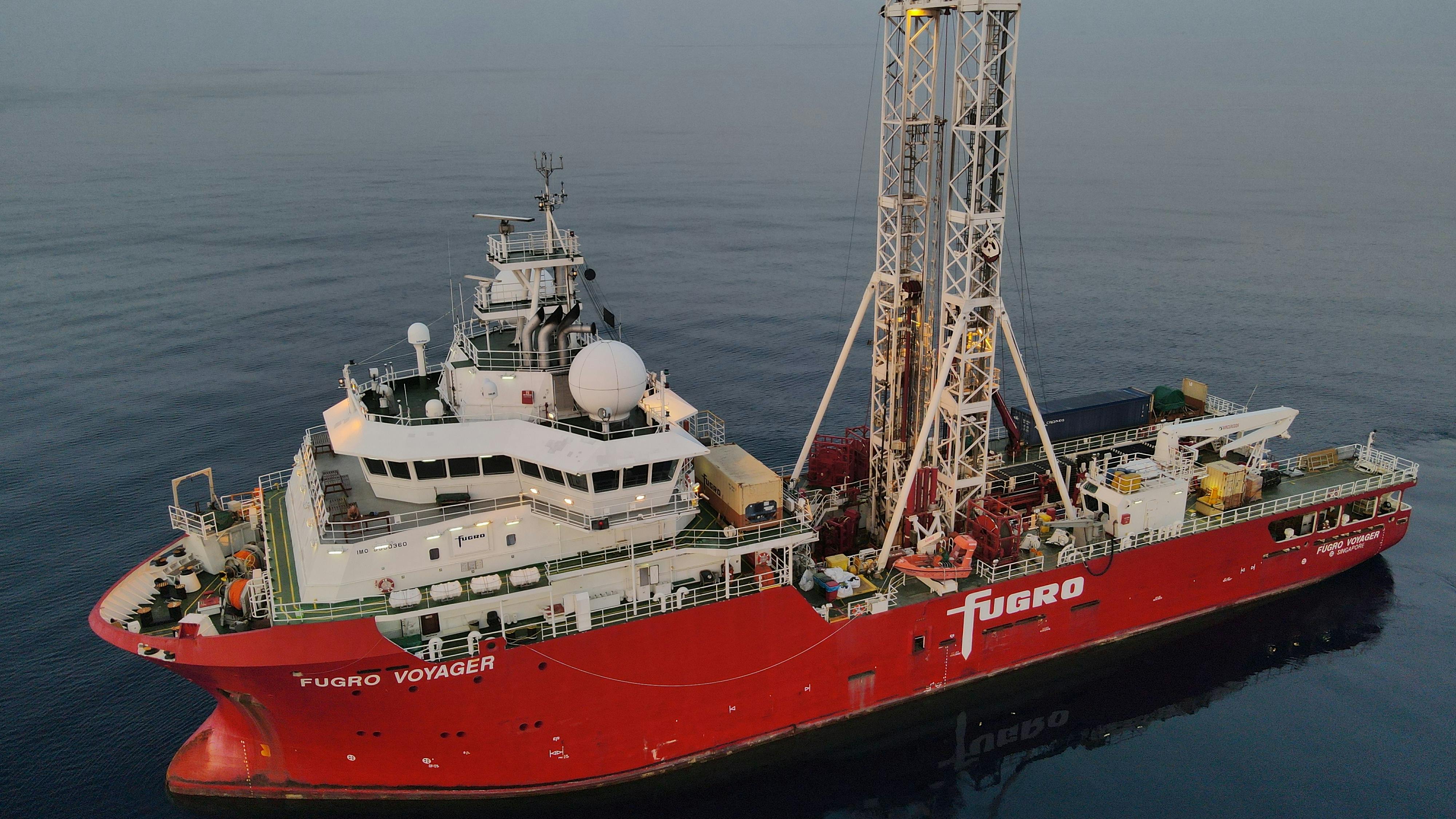 Fugro Voyager vessel