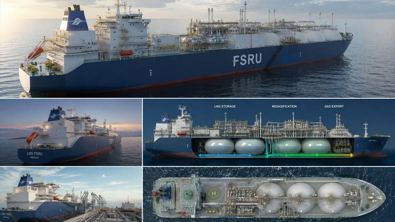 AI-generated FSRU images