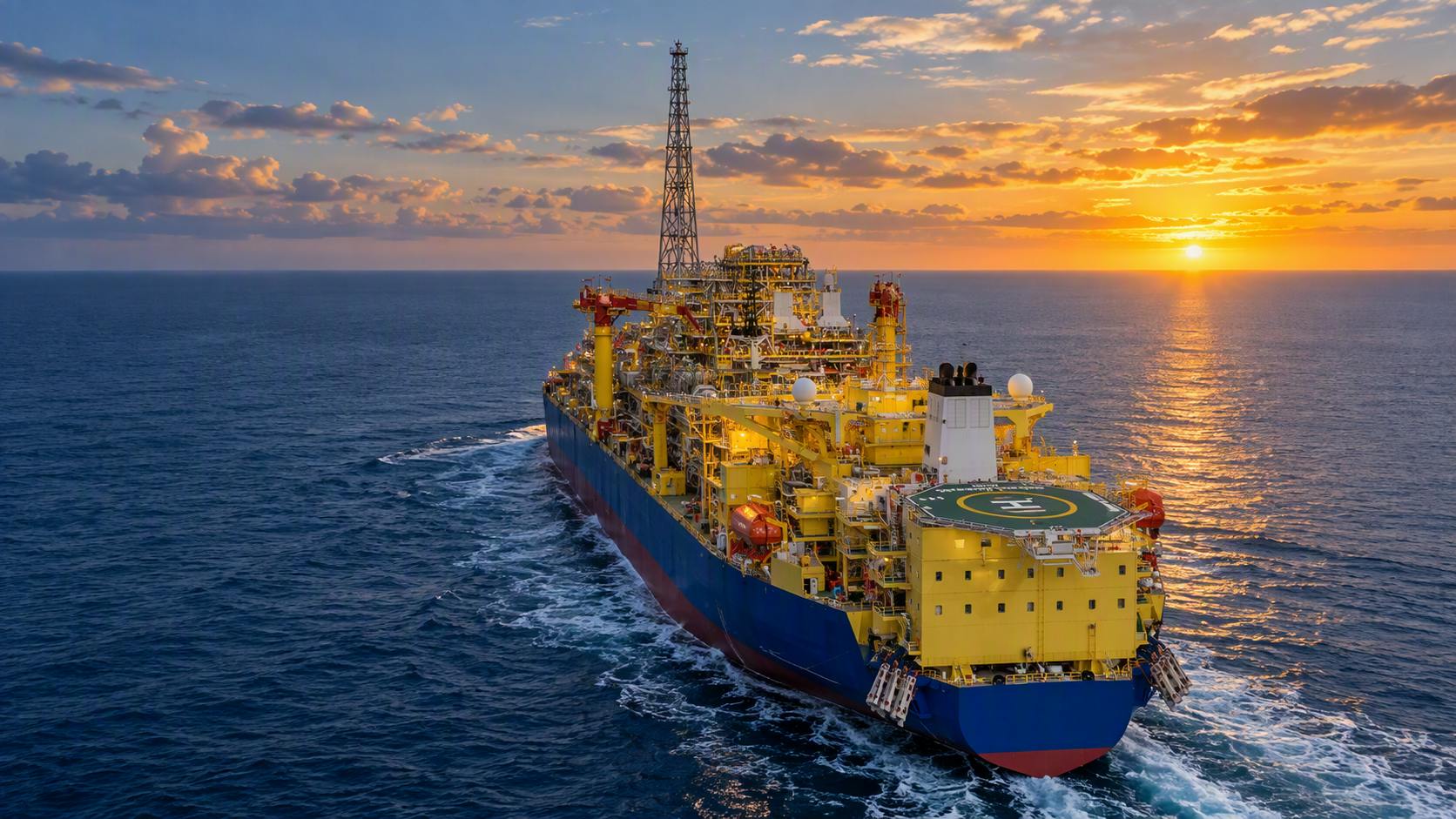 AI-generated image of an FPSO