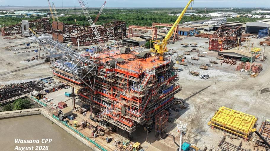 Construction of the new central processing platform (CPP)
