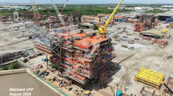 Construction of the new central processing platform (CPP)