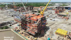 Construction of the new central processing platform (CPP)