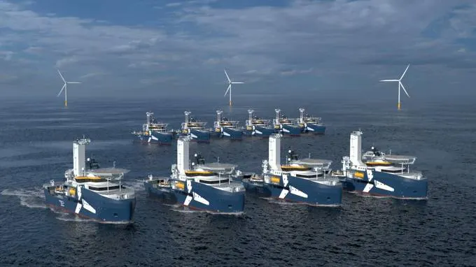 Artist's impression of the Skywalker-class CSOV fleet