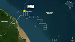 Map of the Morpho exploration well offshore Brazil