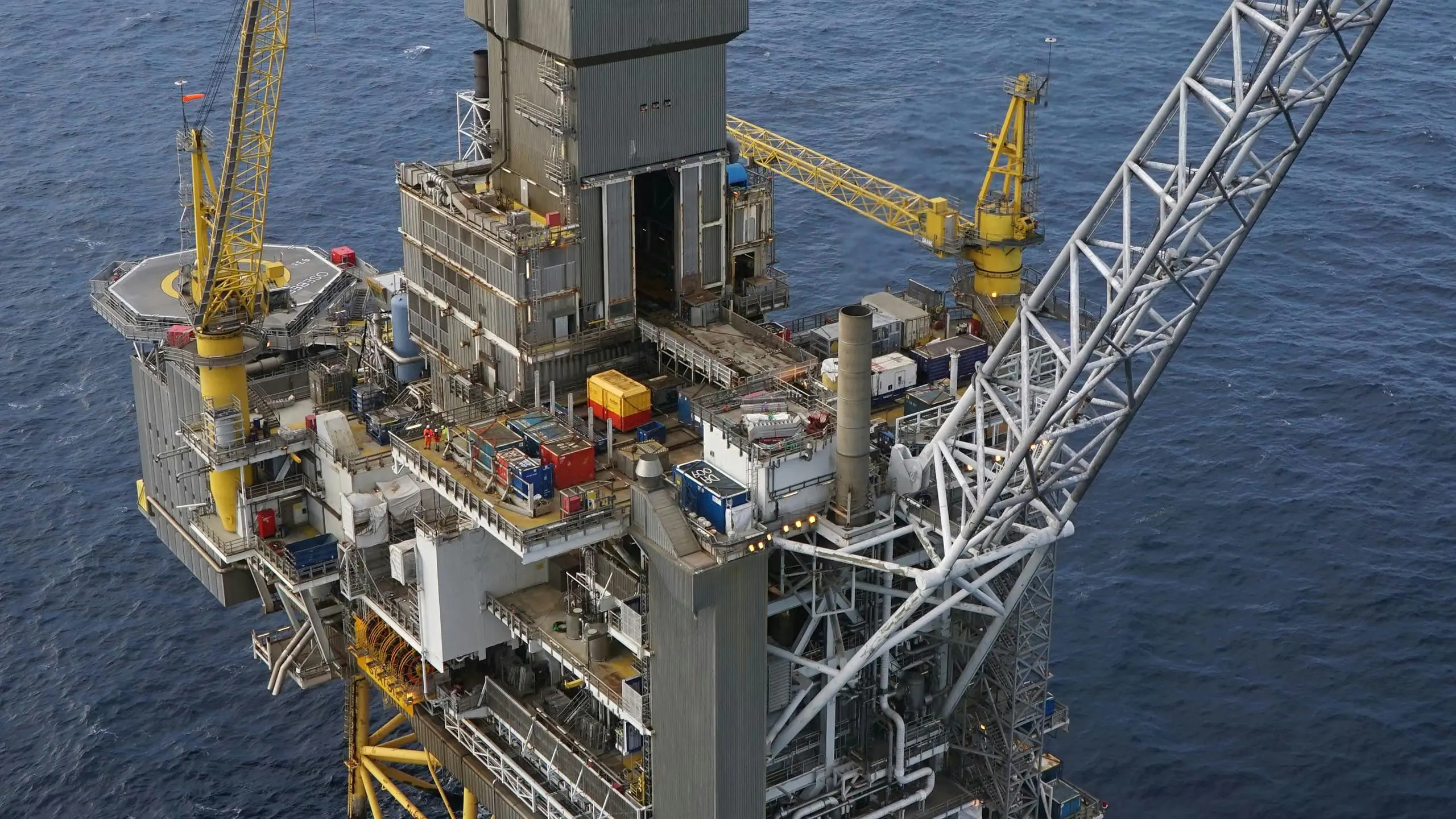 Oseberg S&oslash;r platform in the North Sea