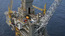 Oseberg Sør platform in the North Sea