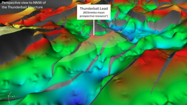 UOG Interpretation of Walton Morant Seismic data - Thunderball Lead