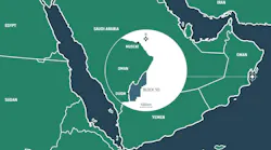 Map showing offshore Block 50 and the Yumna Field location