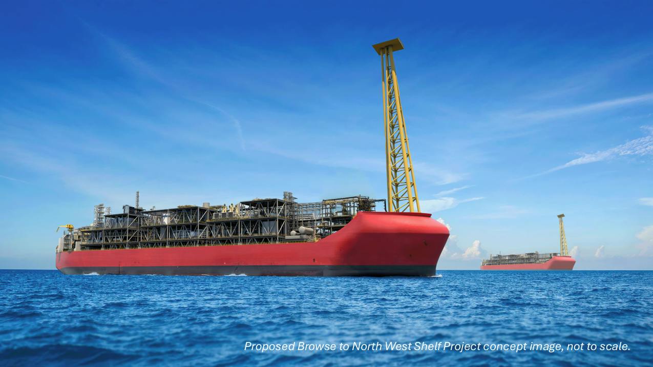 Proposed concept image of the Browse-to-North West Shelf Project