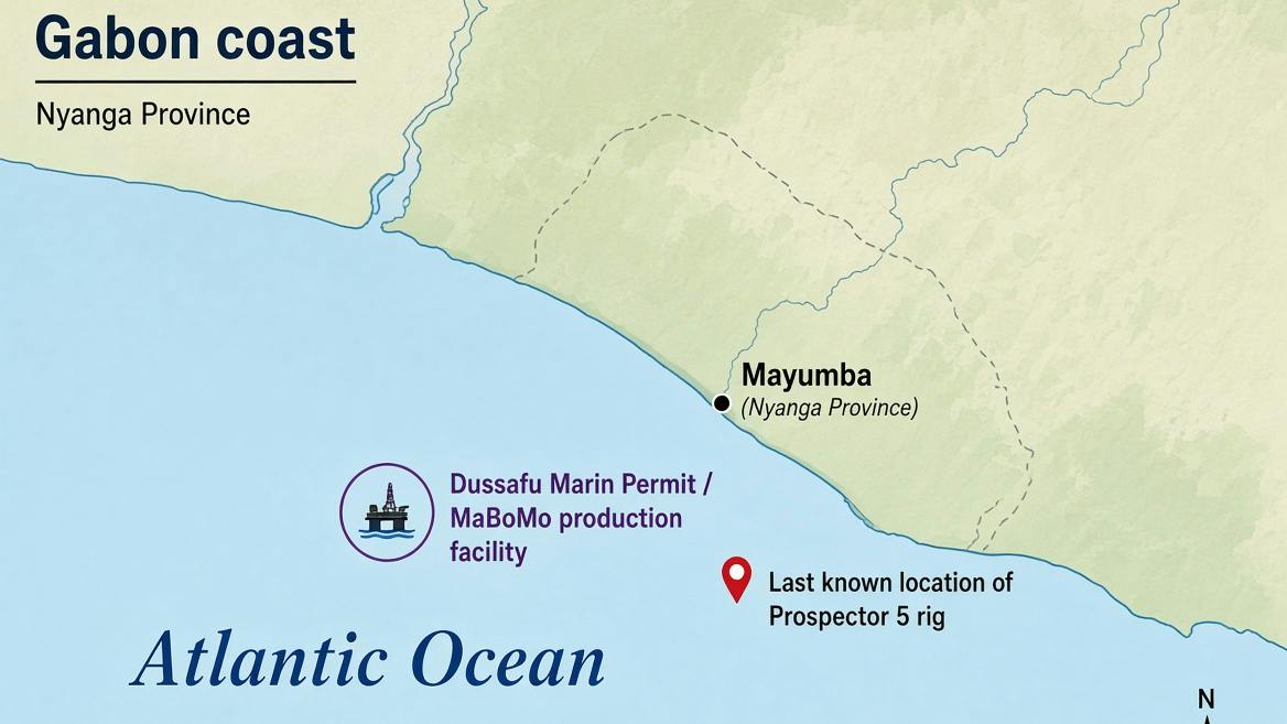 Borr Drilling&rsquo;s Prospector 5 drilling rig sinks offshore Gabon