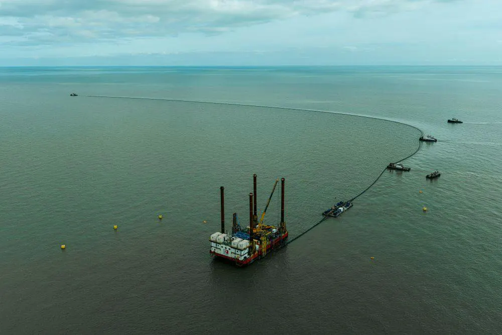 Marine construction activities underway for the East Anglia TWO offshore wind project