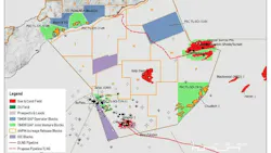 Map: Greater Sunrise offshore Timor-Leste
