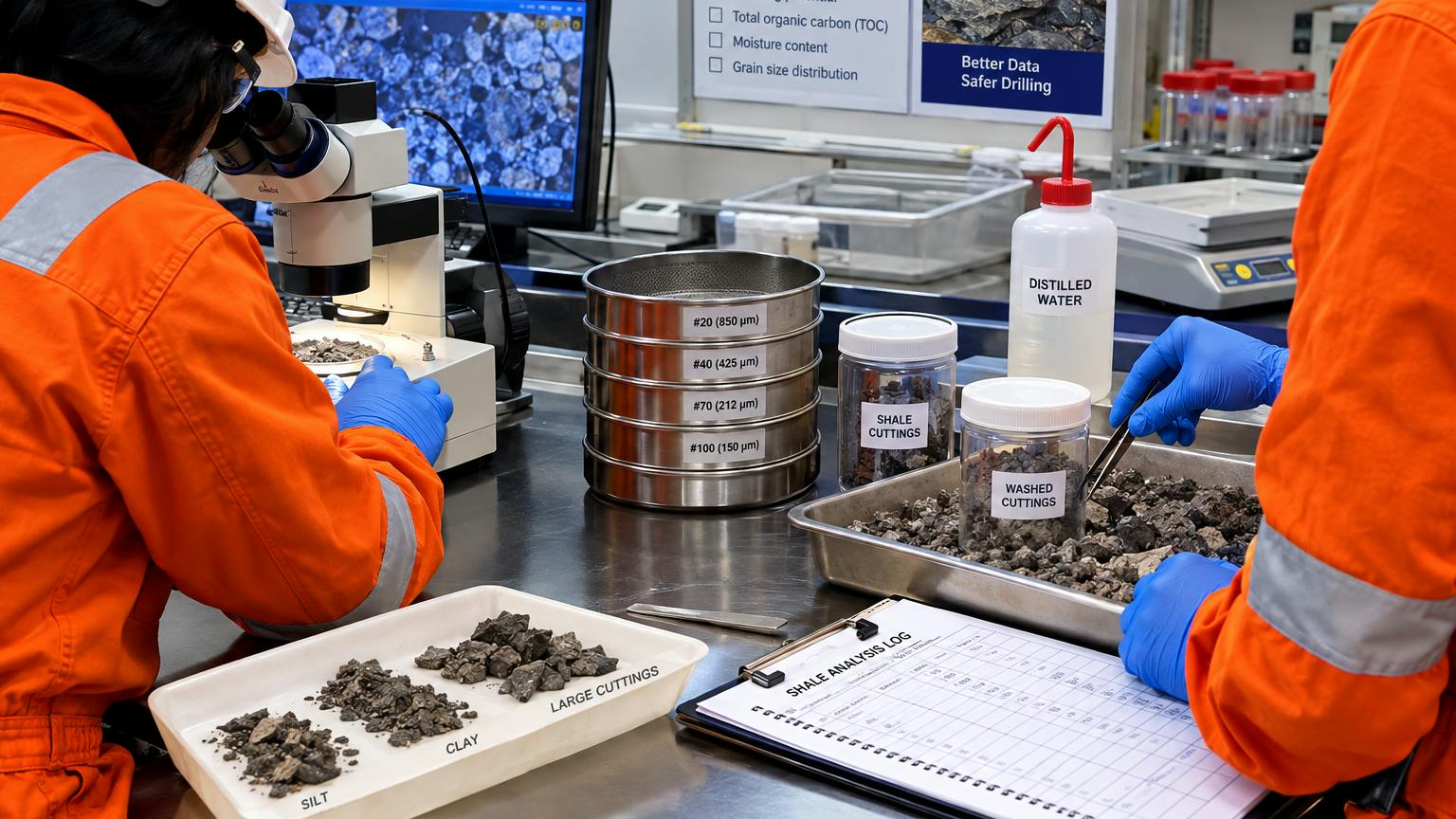 Shale Cuttings Analysis Lab (Mud Logging)