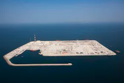 Hail and Ghasha island under construction